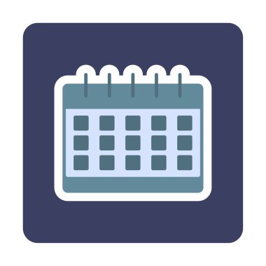 Takvim web simge vektör çizim