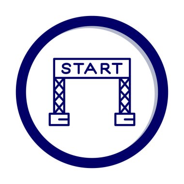 satır simge vektör çizim başlatmak