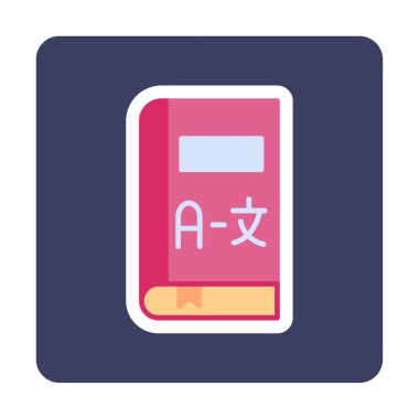 Kitap simgesinin vektör illüstrasyonu 