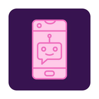 Sohbet simgesi vektör illüstrasyonu