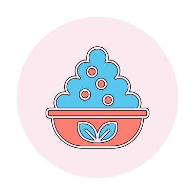 Maya yemek tasarımı basit bir kase.