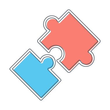 yapboz çizgisi biçimi simgesi