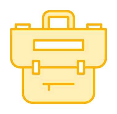 Çanta. Web simgesi basit illüstrasyon  