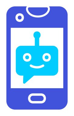 Sohbet simgesi vektör illüstrasyonu