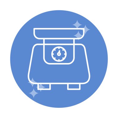 ölçekli düz simge, vektör illüstrasyonu