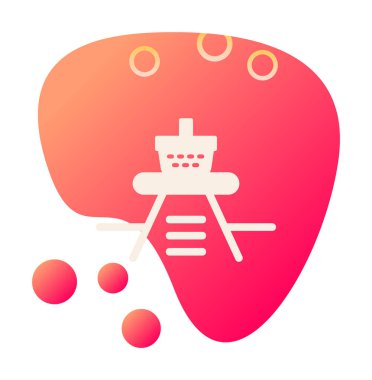 Piknik ikonunda yiyecek içeren sepetin vektör illüstrasyonu 