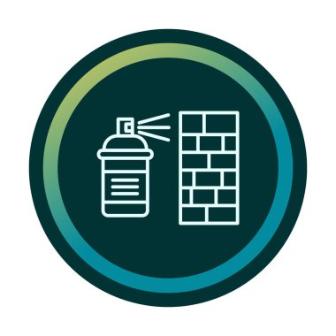 Graffiti web simgesi, vektör illüstrasyonu 