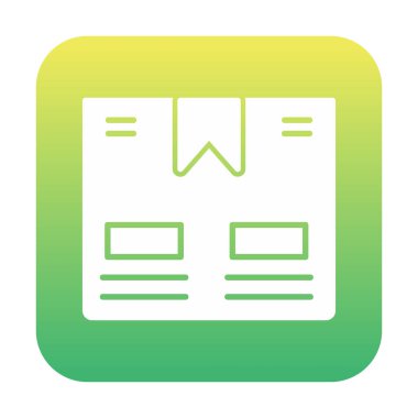 Taşıma Kutusunun vektör illüstrasyonu modern simge                             