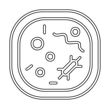 Hücre simgesi, vektör illüstrasyonu