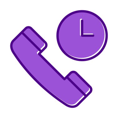 Basit Arama Bekleme simgesi, vektör illüstrasyonu