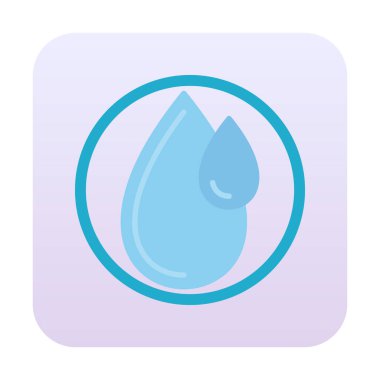 su damlası ağ simgesi, vektör illüstrasyonu 