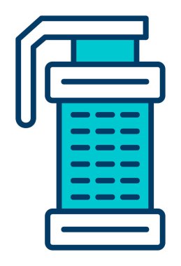 Smoke Grenade web simgesi, vektör illüstrasyonu