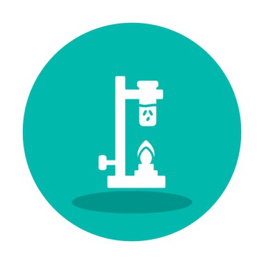 Basit düz Bunsen yazıcı doğrusal simgesi. 