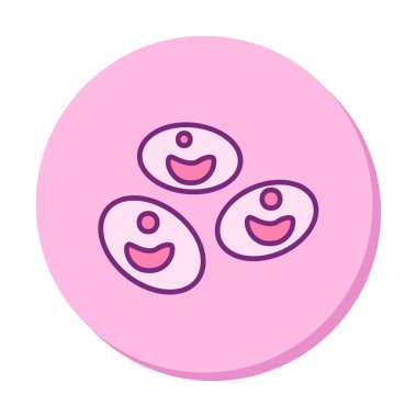 Kan hücreleri düz çizgi simgesi