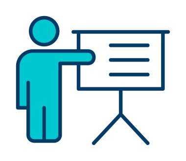 Basit düz eğitim ikonu vektör illüstrasyon tasarımı