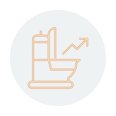 Ok simgesi vektör illüstrasyonlu idrar 