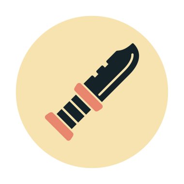 askeri bıçak ikonu vektör illüstrasyon sembolü tasarımı