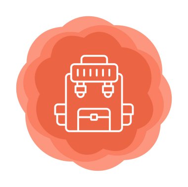 Askeri Sırt Çantası vektör çizimi