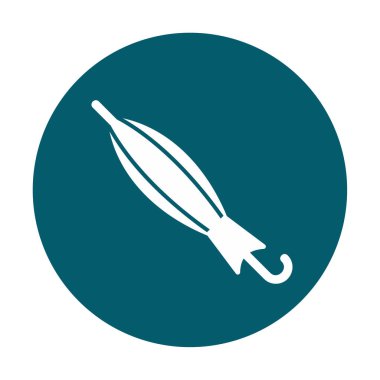 Kapatılan Şemsiye web simgesi, vektör illüstrasyonu