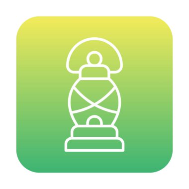 Basit düz El Feneri simgesi vektörü 