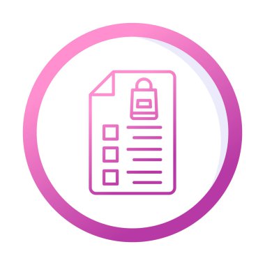 Alışveriş listesi simgesini, illüstrasyon vektör 