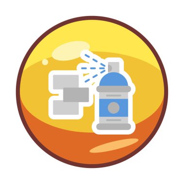 Graffiti web simgesi, vektör illüstrasyonu 