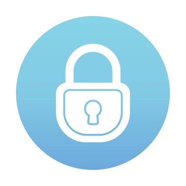 asma kilit web simgesi, vektör illüstrasyonu 