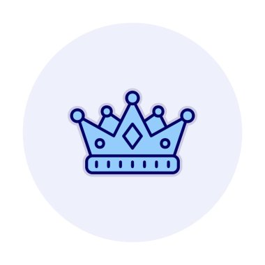 Taç düz simge vektör çizim