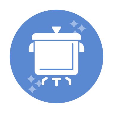 Pişirme vektörü düz simge. Pişirme Otu                   