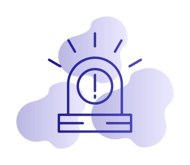 Uyarı simgesi, taslak biçimi, vektör illüstrasyonu