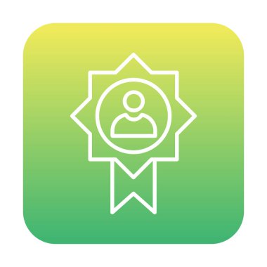 Başarı, ödül, madalya ikonu, vektör illüstrasyonu