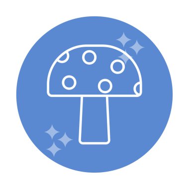 Mushroom icon, vector illustration simple design