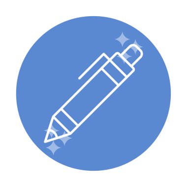 Kalem simgesi, vektör illüstrasyonu. düz tasarım biçimi 