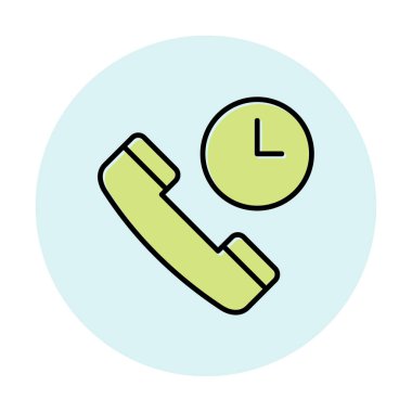 Basit Arama Bekleme simgesi, vektör illüstrasyonu