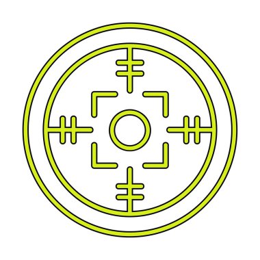 Kapsam renkli vektör simgesi