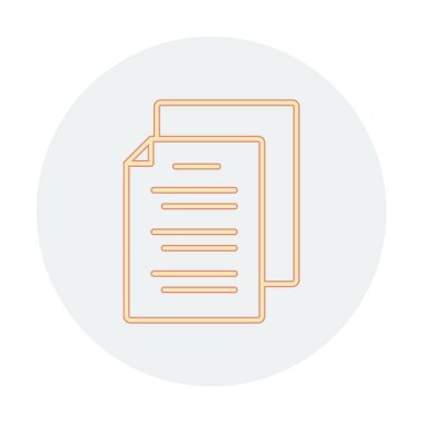 belgelerin vektör çizimi simgesi  