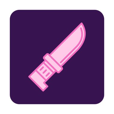 Beyaz arka plan üzerinde izole bıçak simge vektör  