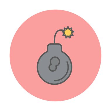 Bomba simgesinin vektör illüstrasyonu