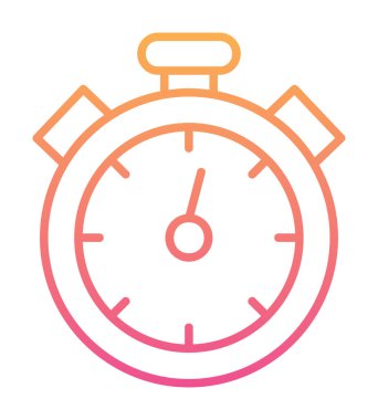 Basit kronometre vektör illüstrasyonu