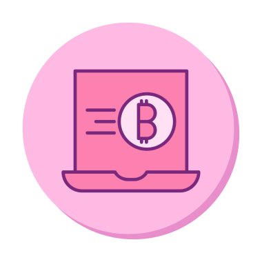 dizüstü bilgisayar simgesi, vektör illüstrasyonu basit tasarım