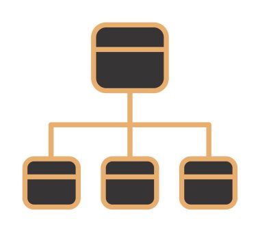 Takım Yönetimi web simgesi, vektör illüstrasyonu  