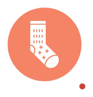 Sock web simgesi, vektör illüstrasyonu 