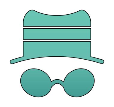 Basit casus yazılım simgesi, vektör illüstrasyonu