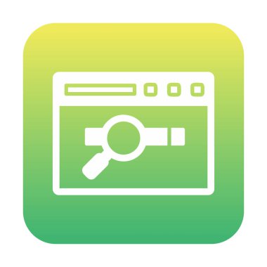 tarayıcı web simgesi, vektör illüstrasyonu 