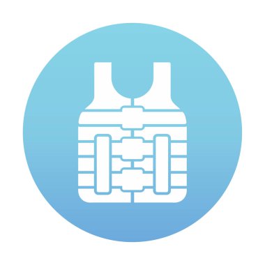 Emanet yelek kutsal kişilerin resmi, vektör çizim 