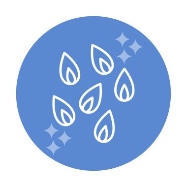 Çiçek Yaprakları simgesi, vektör illüstrasyonu  