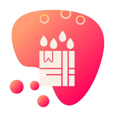 Su geçirmez Parsel simgesinin vektör çizimi  