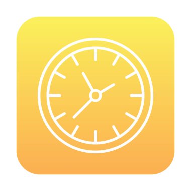 Saat simgesi, vektör illüstrasyonu, zaman simgesi 