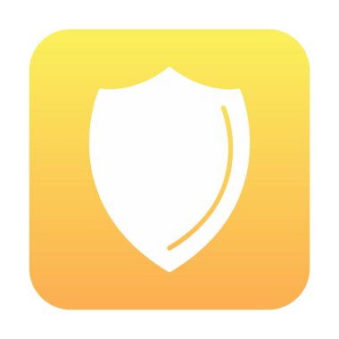 Kalkan yassı ikon vektör çizimi