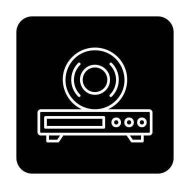 CD çalar simge vektör çizim